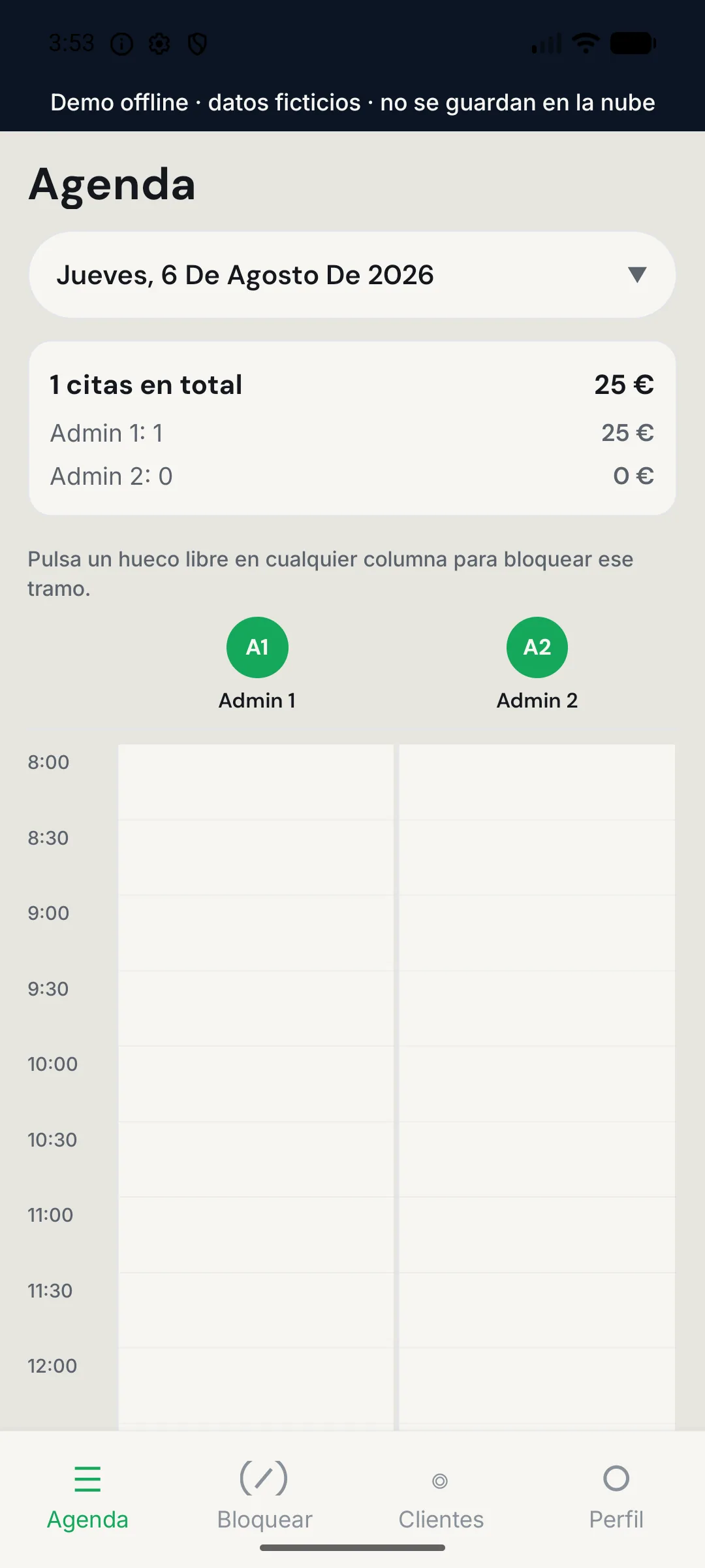 Agenda del día